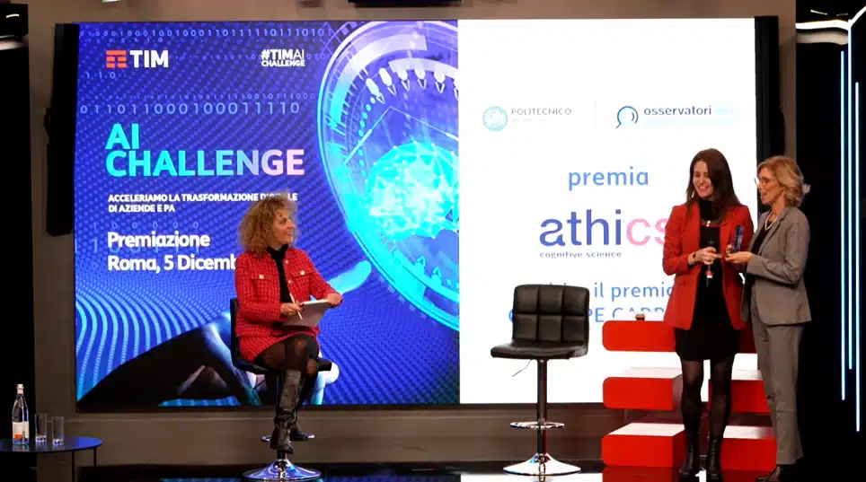TIM AI Challenge Artificial Intelligence in Italy award