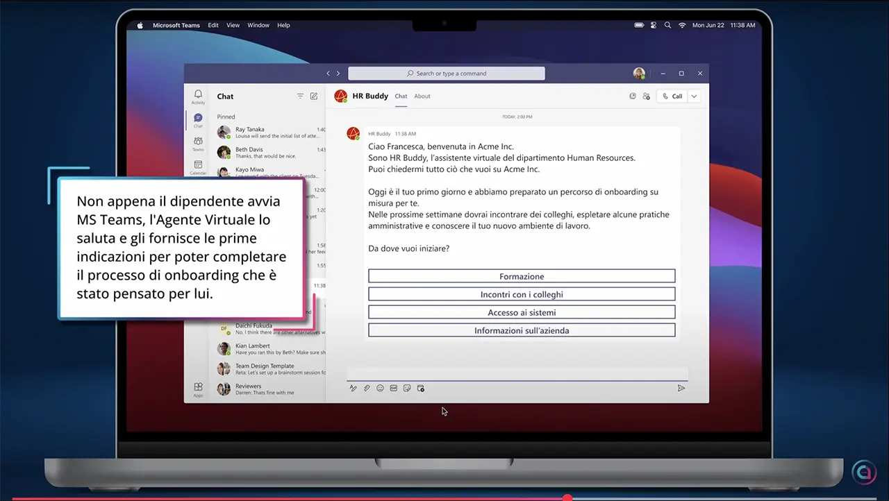 AI per l’onboarding dei dipendenti video use case