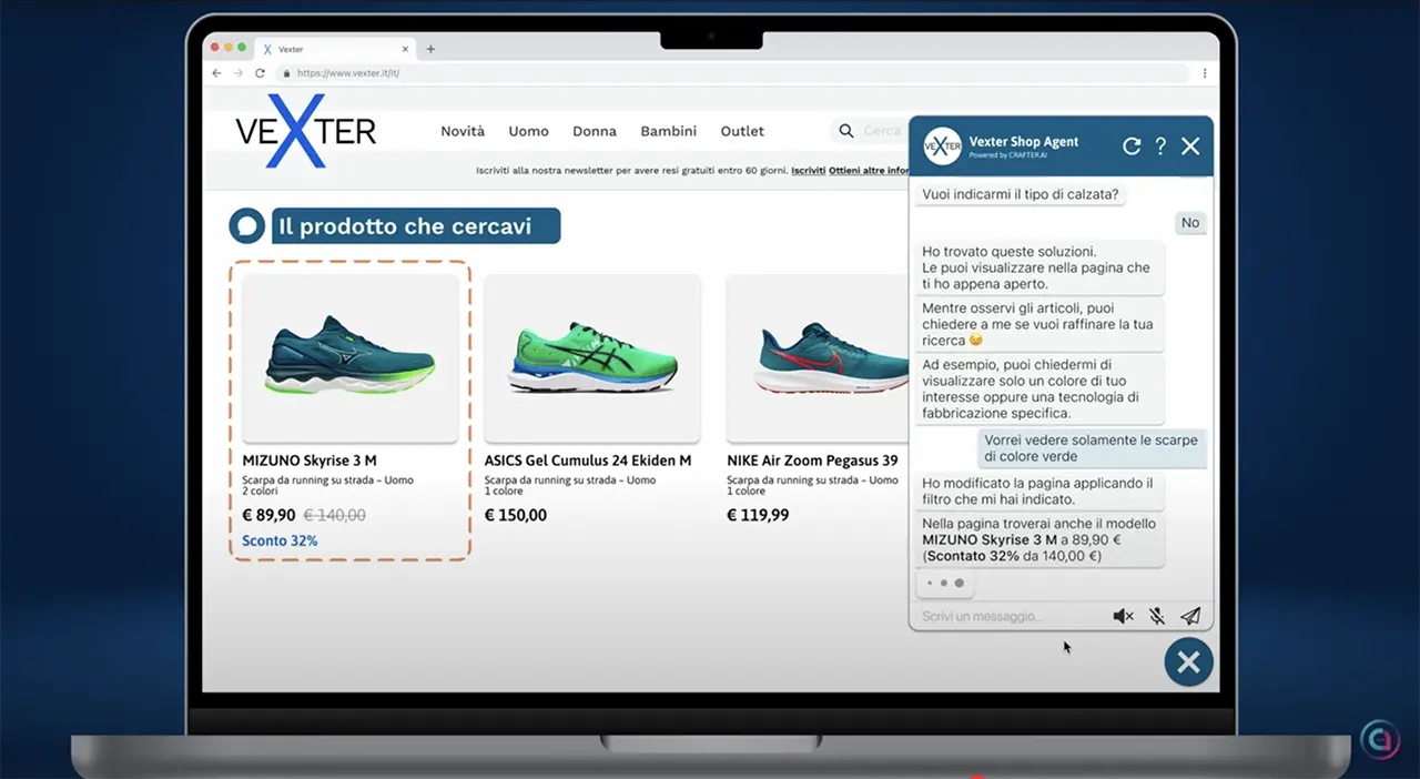 Agenti AI nel Retail video use case