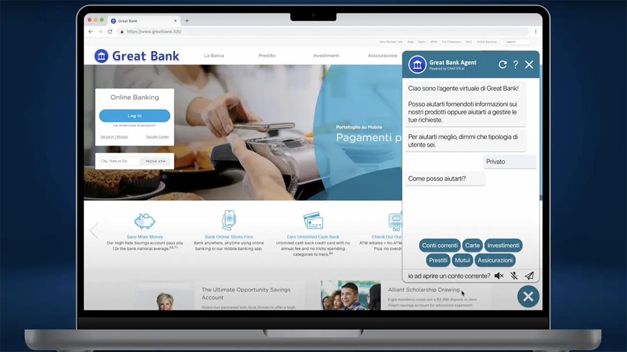 Agenti AI per le Banche video use case