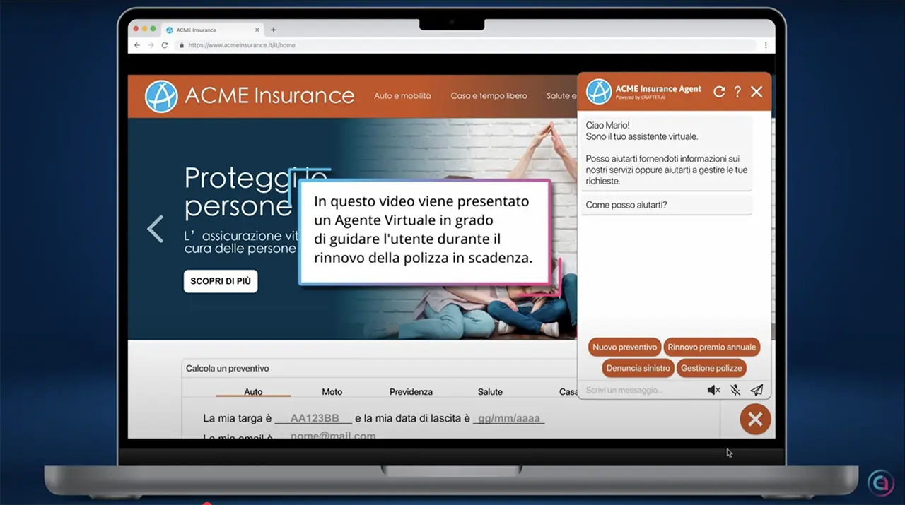 agenti AI per le assicurazioni video use case